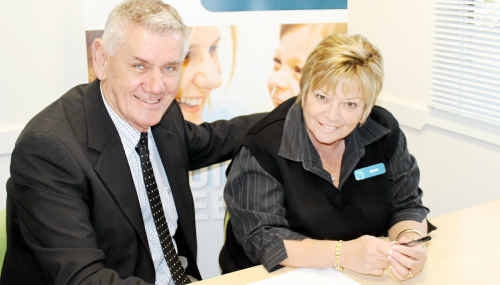 Crunching the numbers: Warwick Chamber of Commerce president John Randall and secretary Jennie Porter. Crunching the numbers: Warwick Chamber of Commerce president John Randall and secretary Jennie Porter.